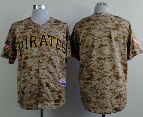 Pirates Blank Camo Alternate Cool Base Stitched MLB Jersey - Click Image to Close